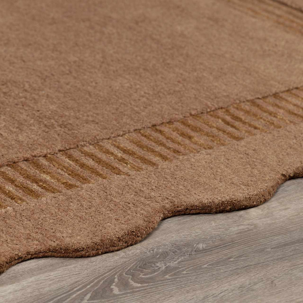 Gurib Border Modern Hand Tufted Wool Area Rug