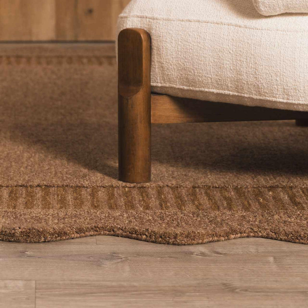Gurib Border Modern Hand Tufted Wool Area Rug