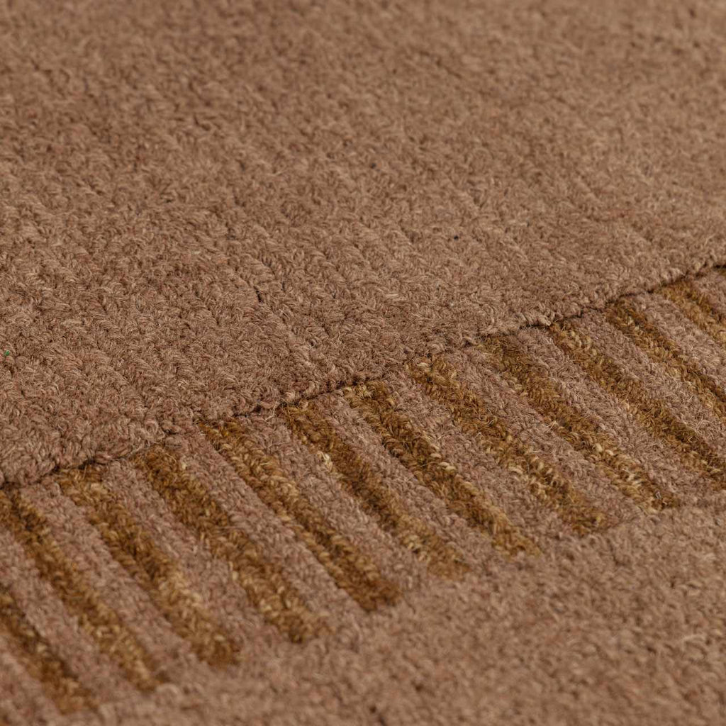Gurib Border Modern Hand Tufted Wool Area Rug