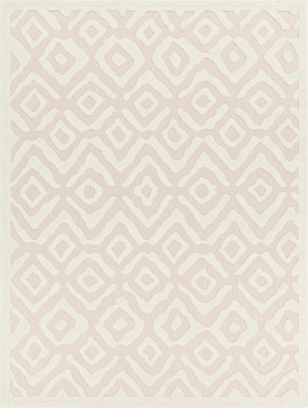 Burl Cream Outdoor Rug - Clearance