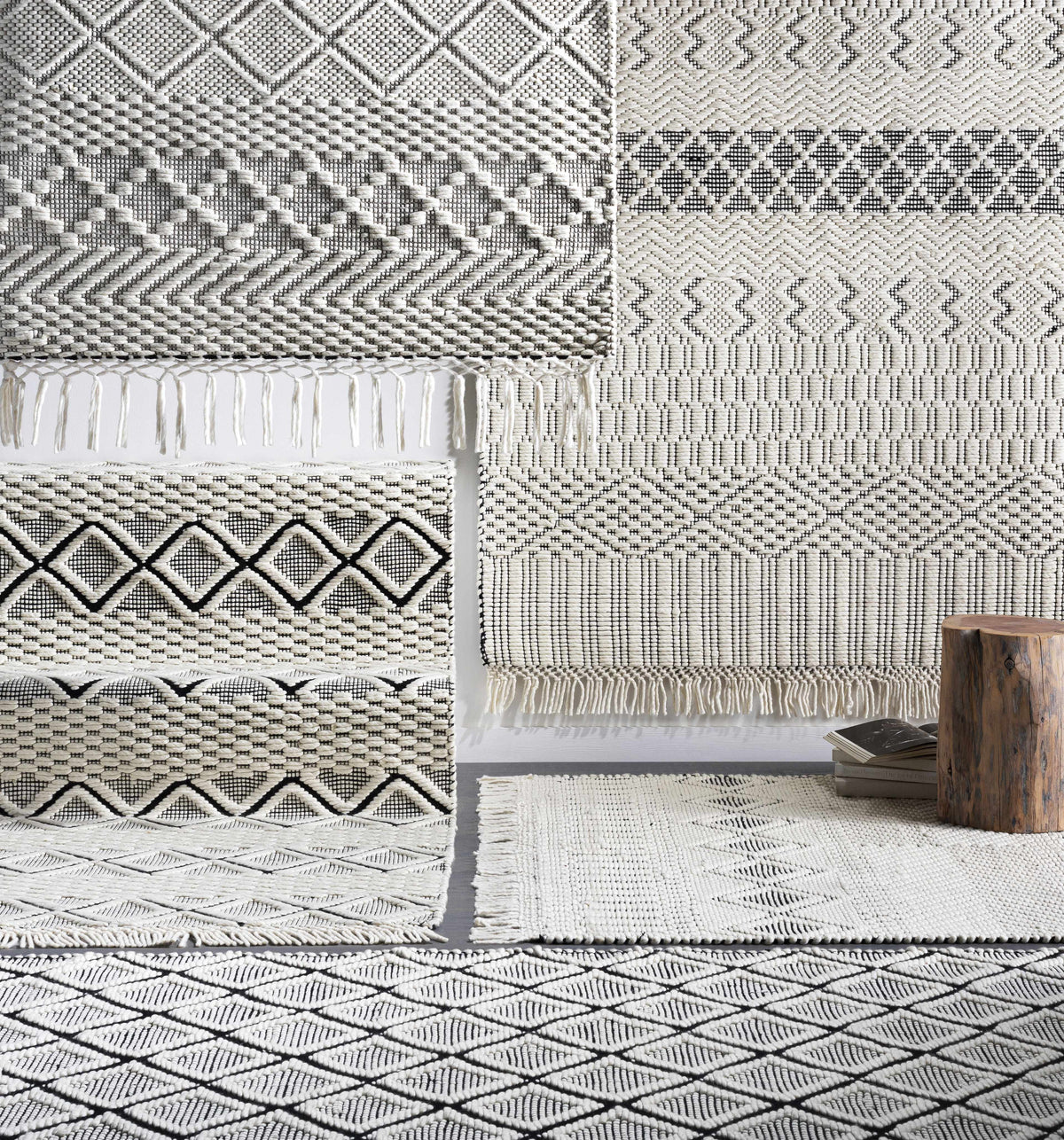 Maria Textured Hand Woven Wool Rug - Clearance