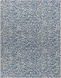 Skipsea Blue Leopard Performance Outdoor Rug