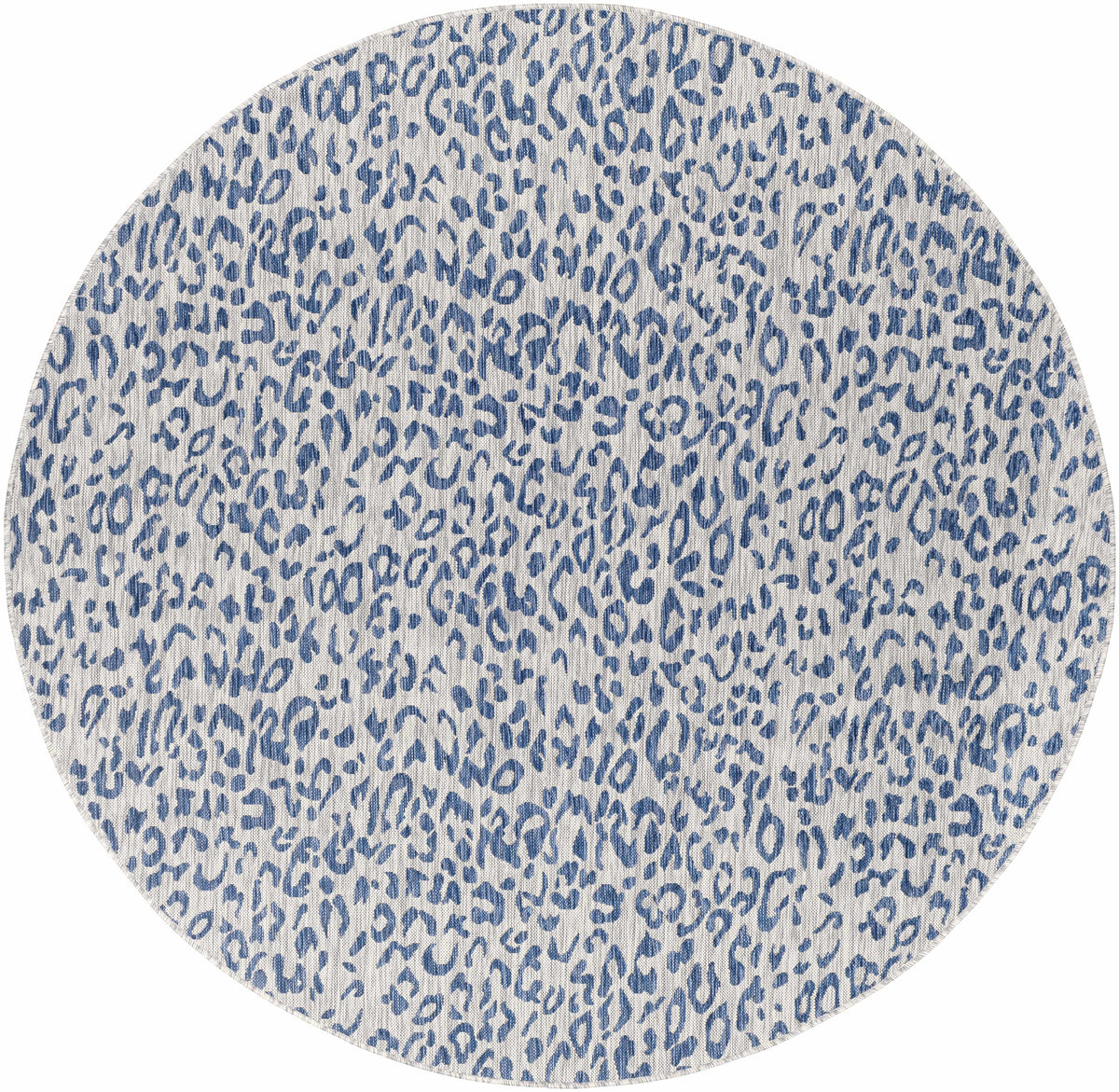 Skipsea Blue Leopard Performance Outdoor Rug