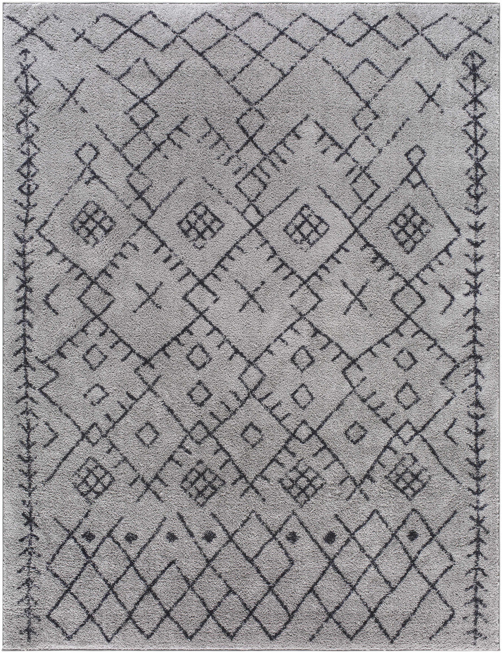 Elyes Gray Washable Area Rug - Clearance