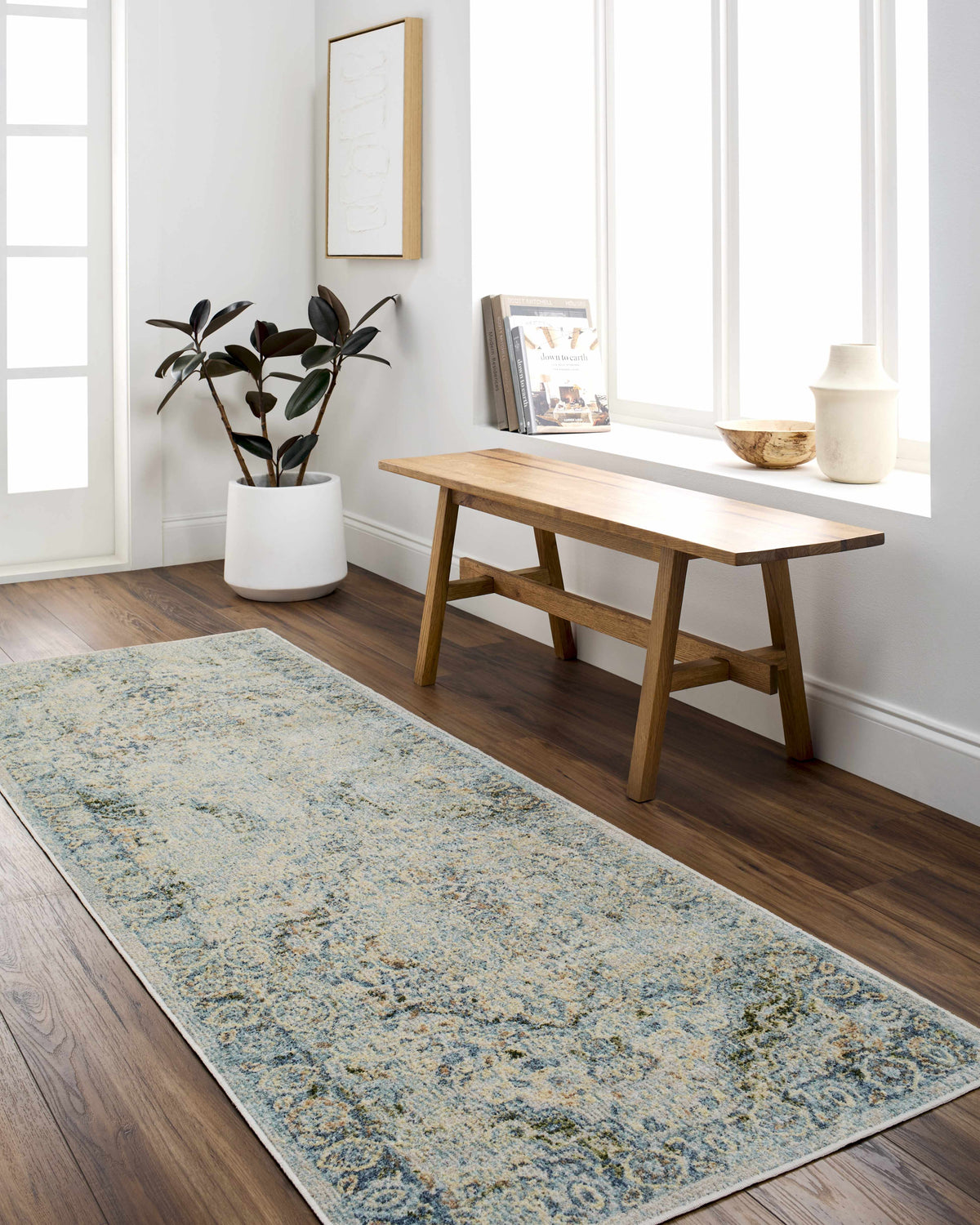 Aurum Beige Washable Area Rug