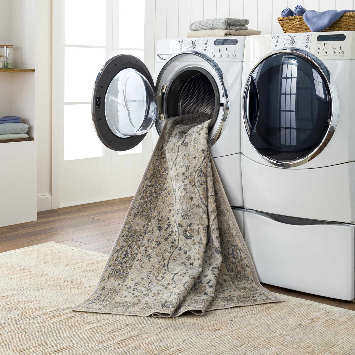 Cara Flat Pile Washable Rug