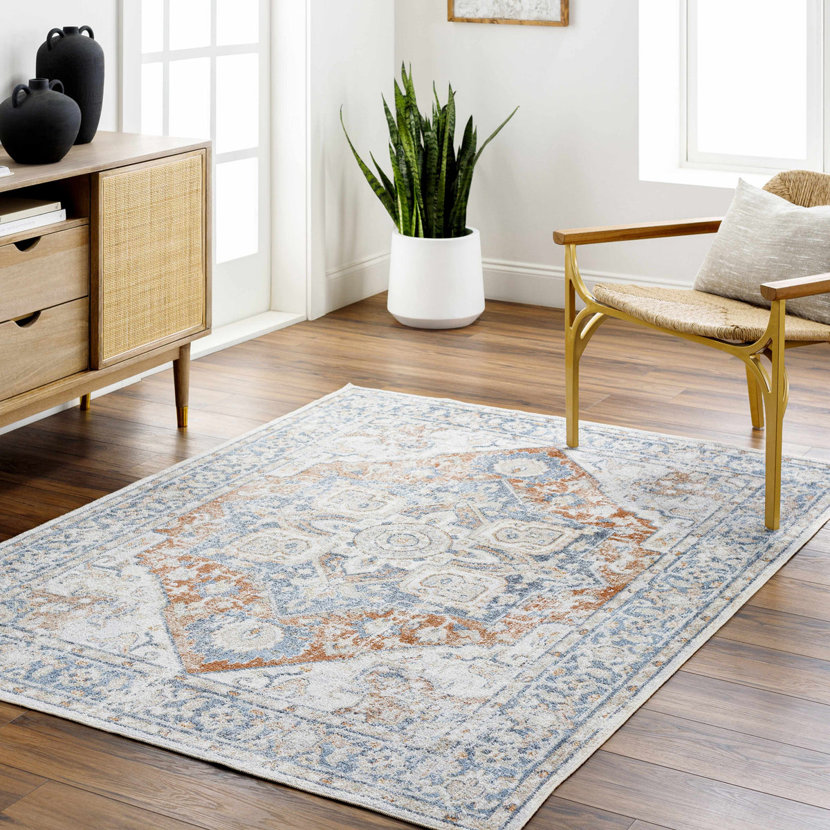 Erna Washable Area Rug