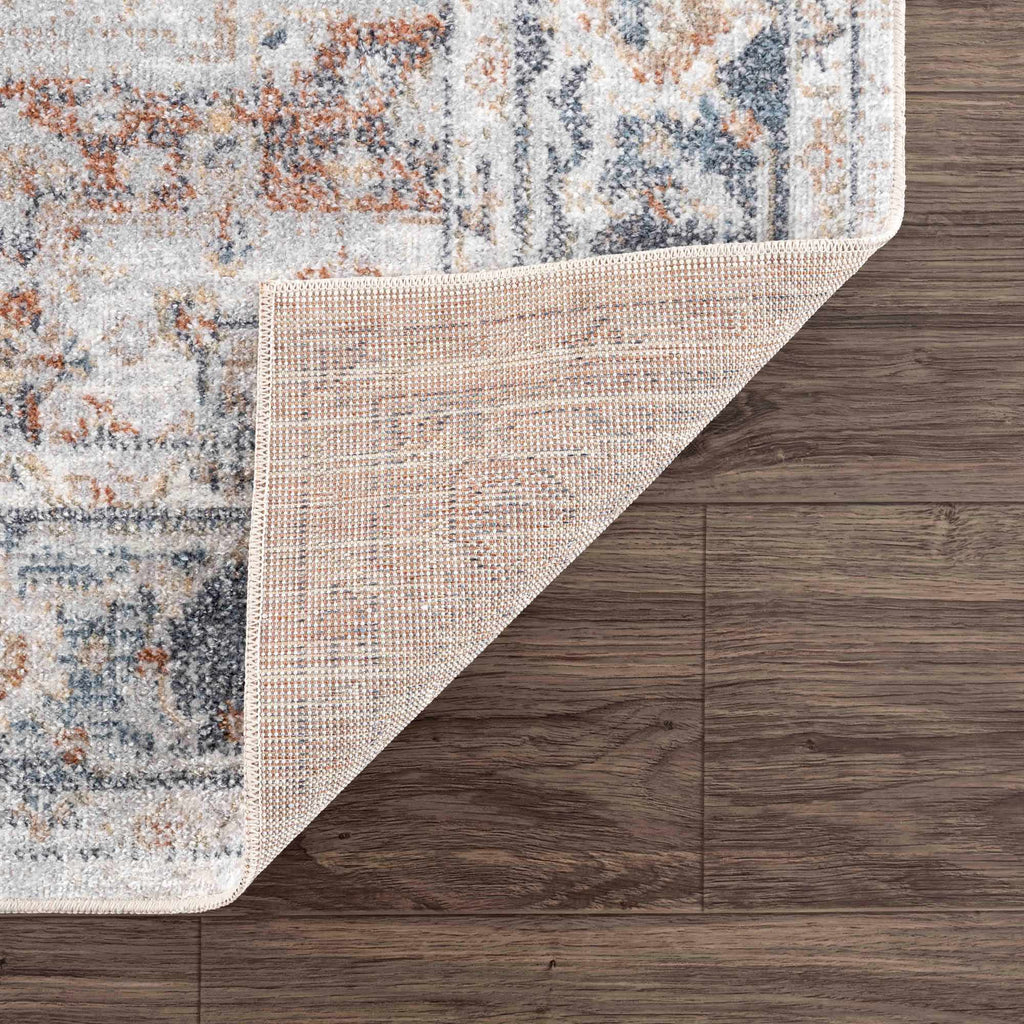 Neta Red & Blue Flat Pile Washable Rug - Clearance