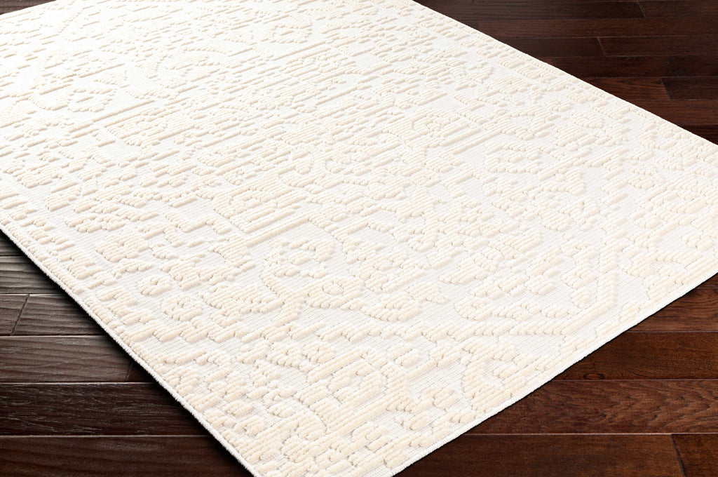 Beren Cream Washable Area Rug - Clearance