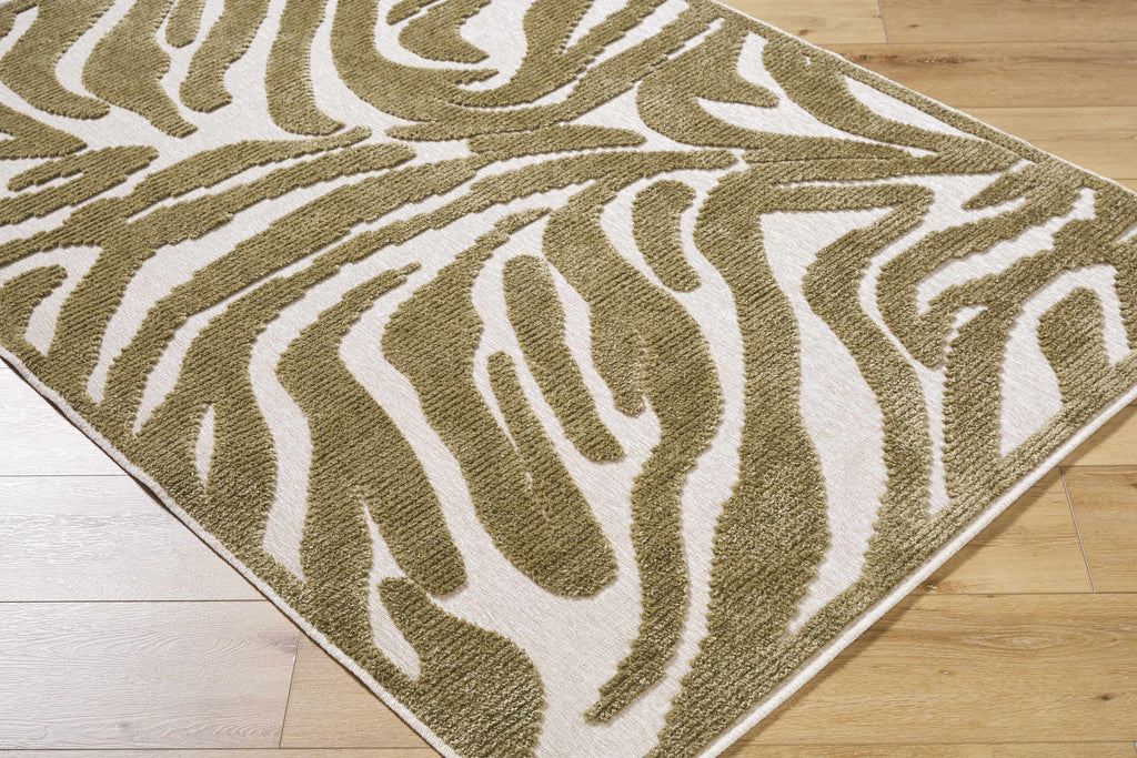 Keto Olive Washable Area Rug
