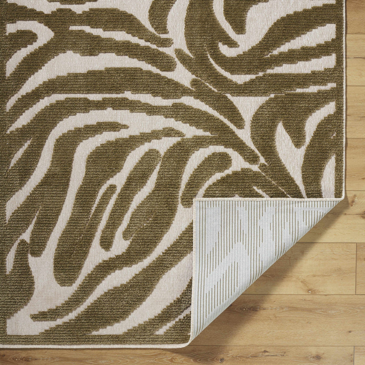 Keto Olive Washable Area Rug