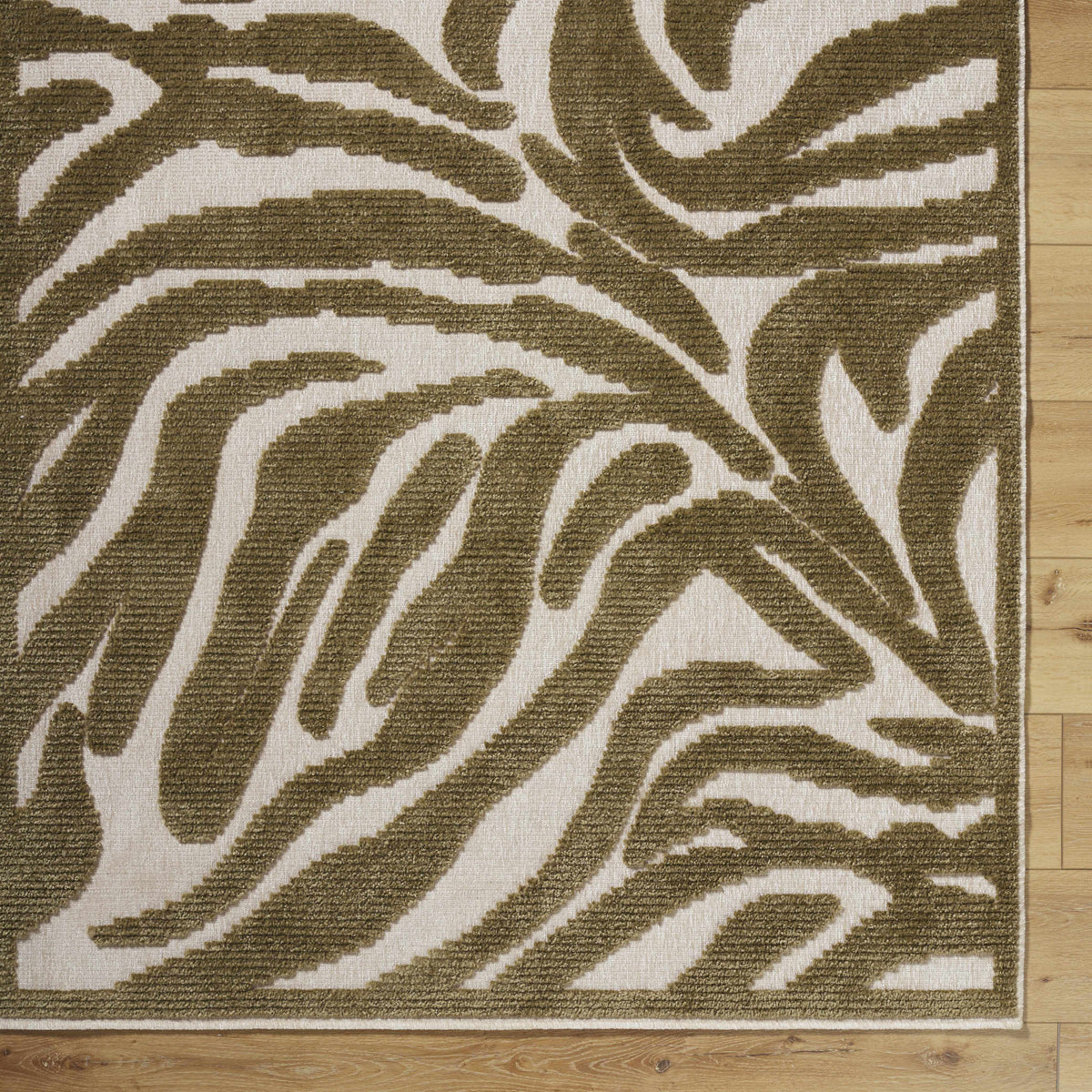 Keto Olive Washable Area Rug