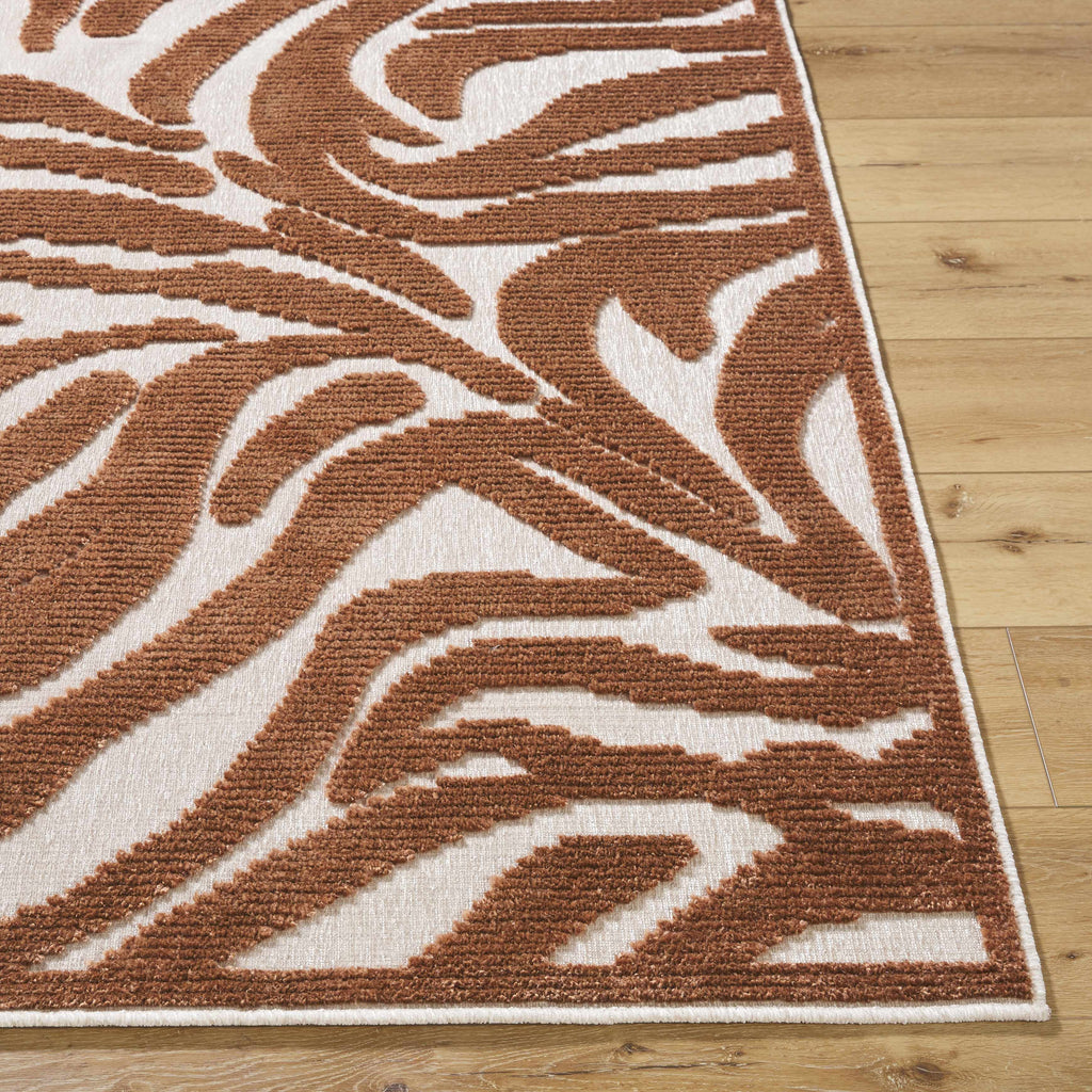Keto Brown Washable Area Rug