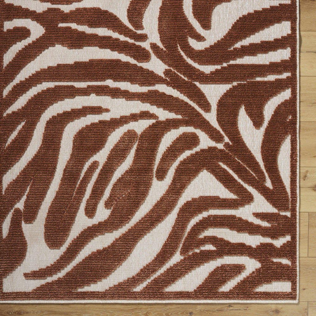 Keto Brown Washable Area Rug