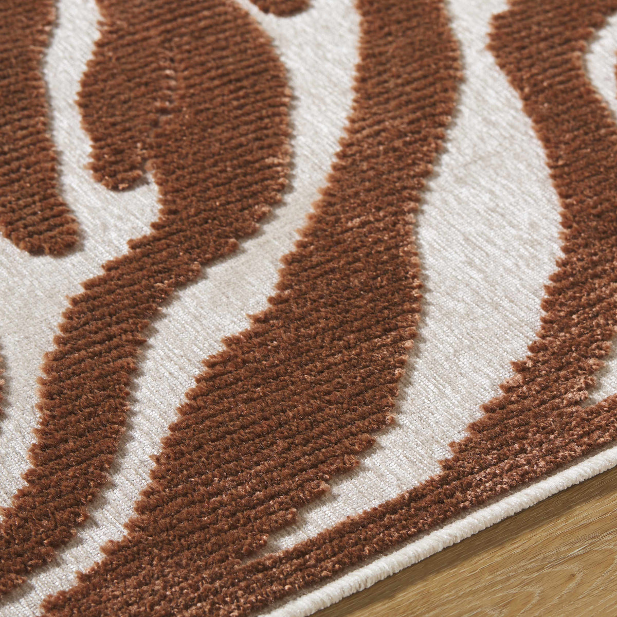 Keto Brown Washable Area Rug