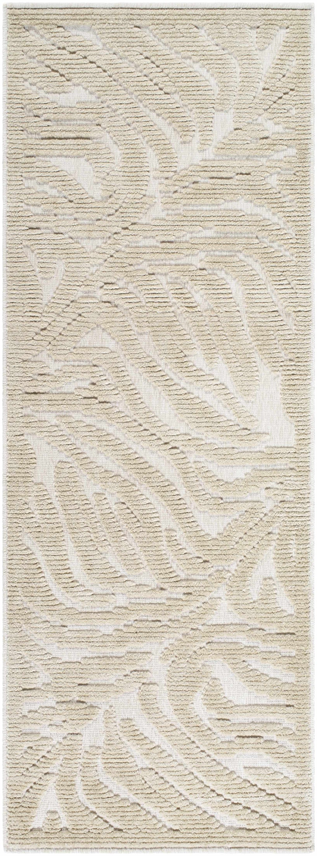 Keto Beige Washable Area Rug