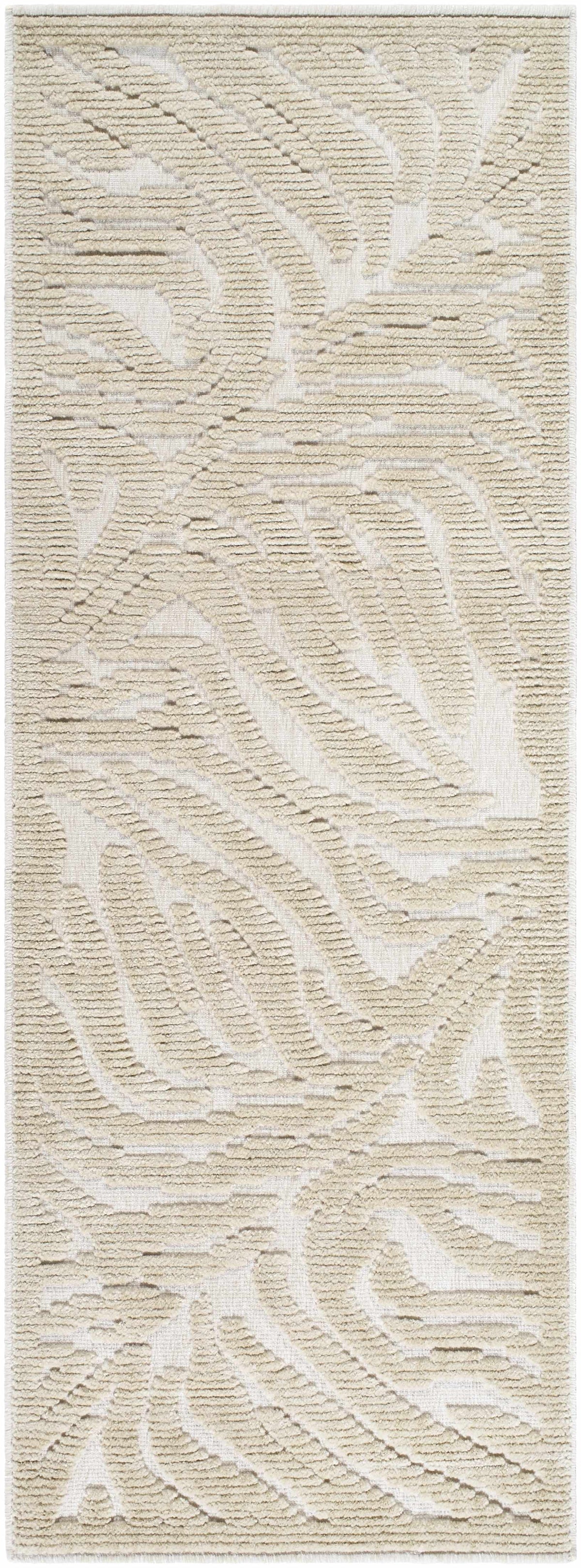 Keto Beige Washable Area Rug