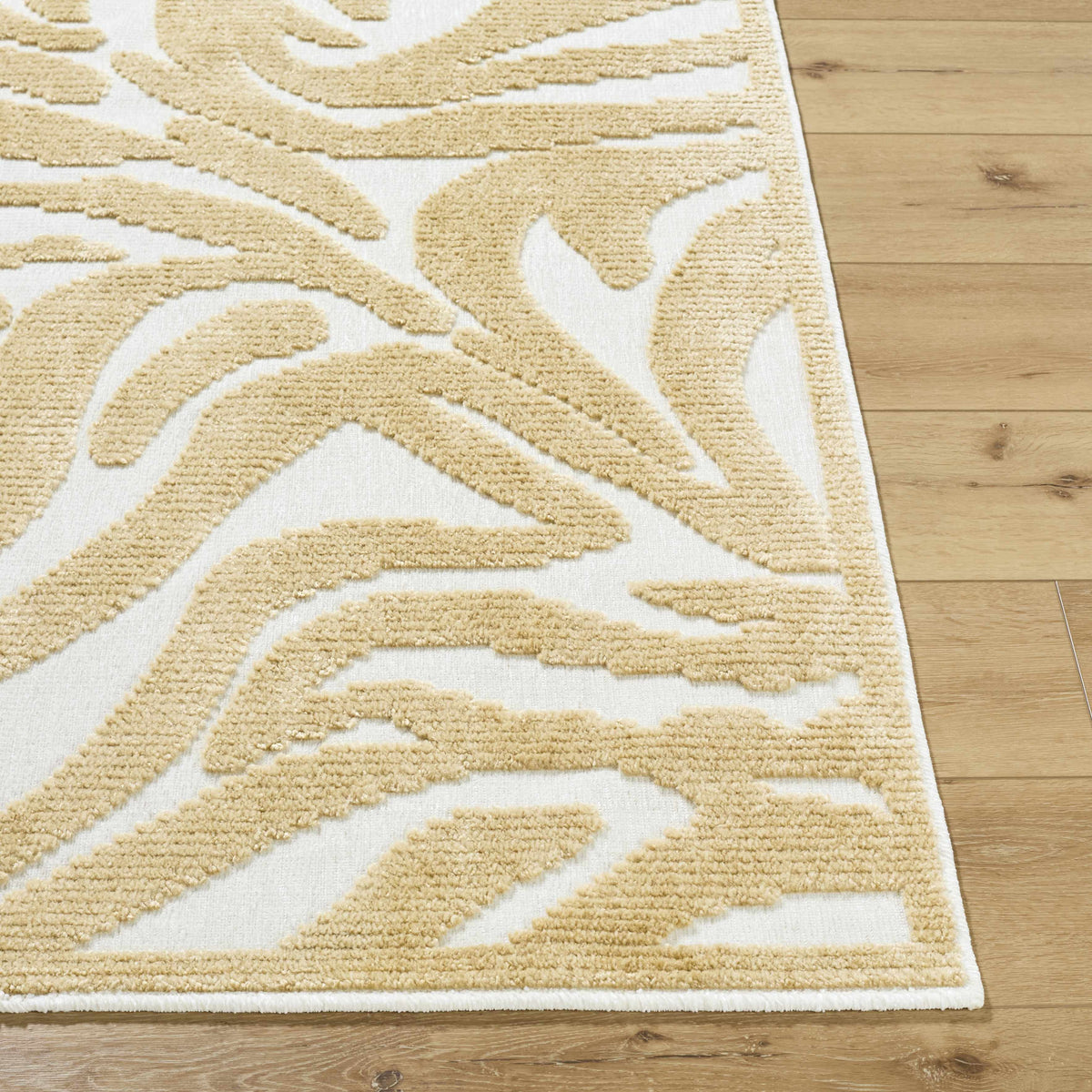 Keto White Washable Area Rug