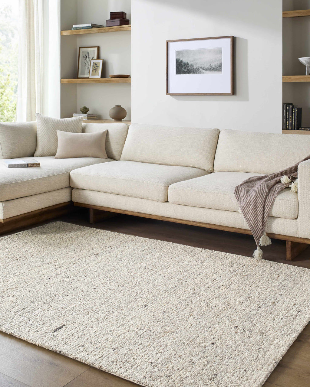 Sevan Beige Wool Area Rug