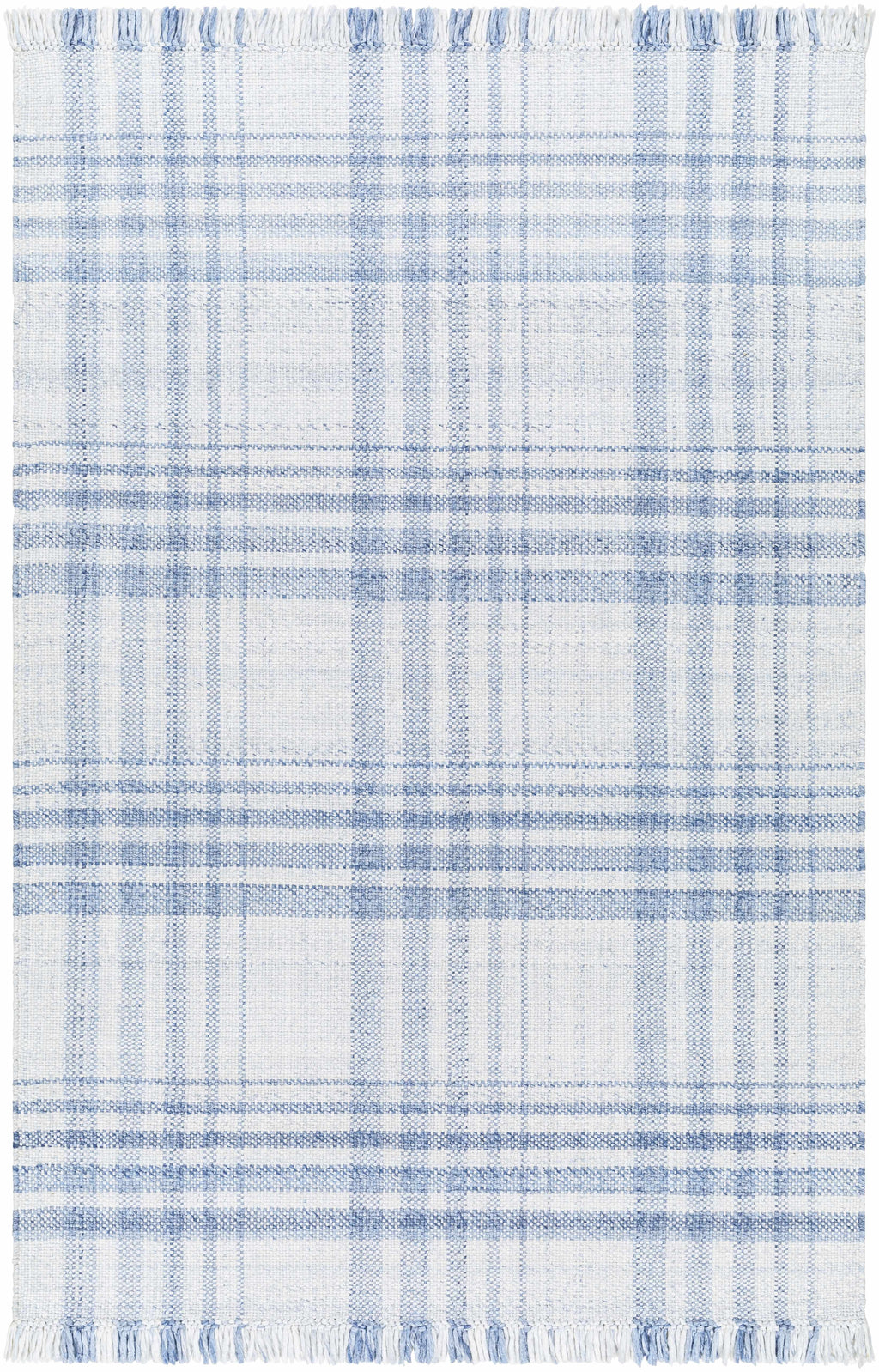 Inara Blue Plaid Area Rug