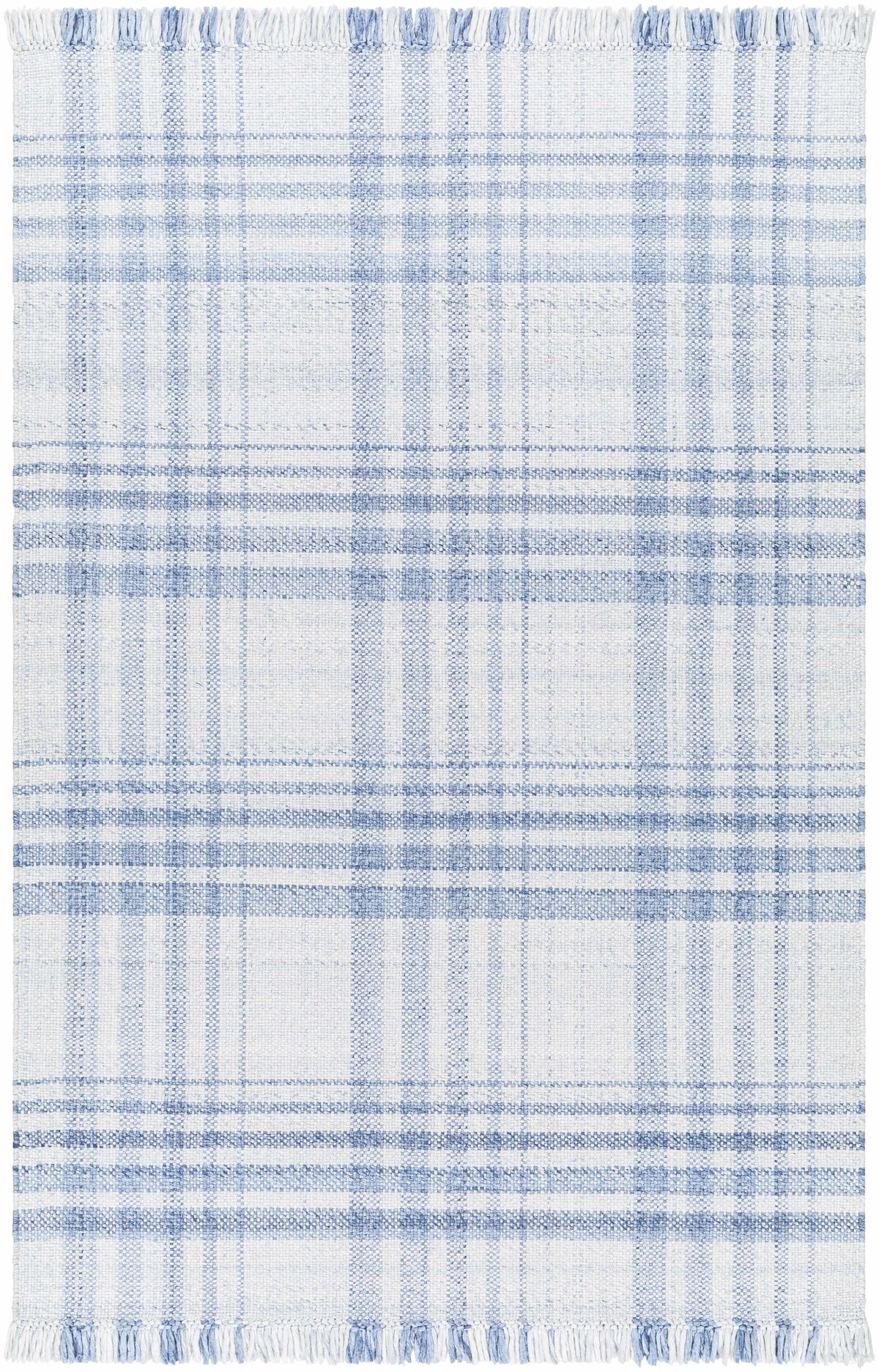 Inara Blue Plaid Area Rug