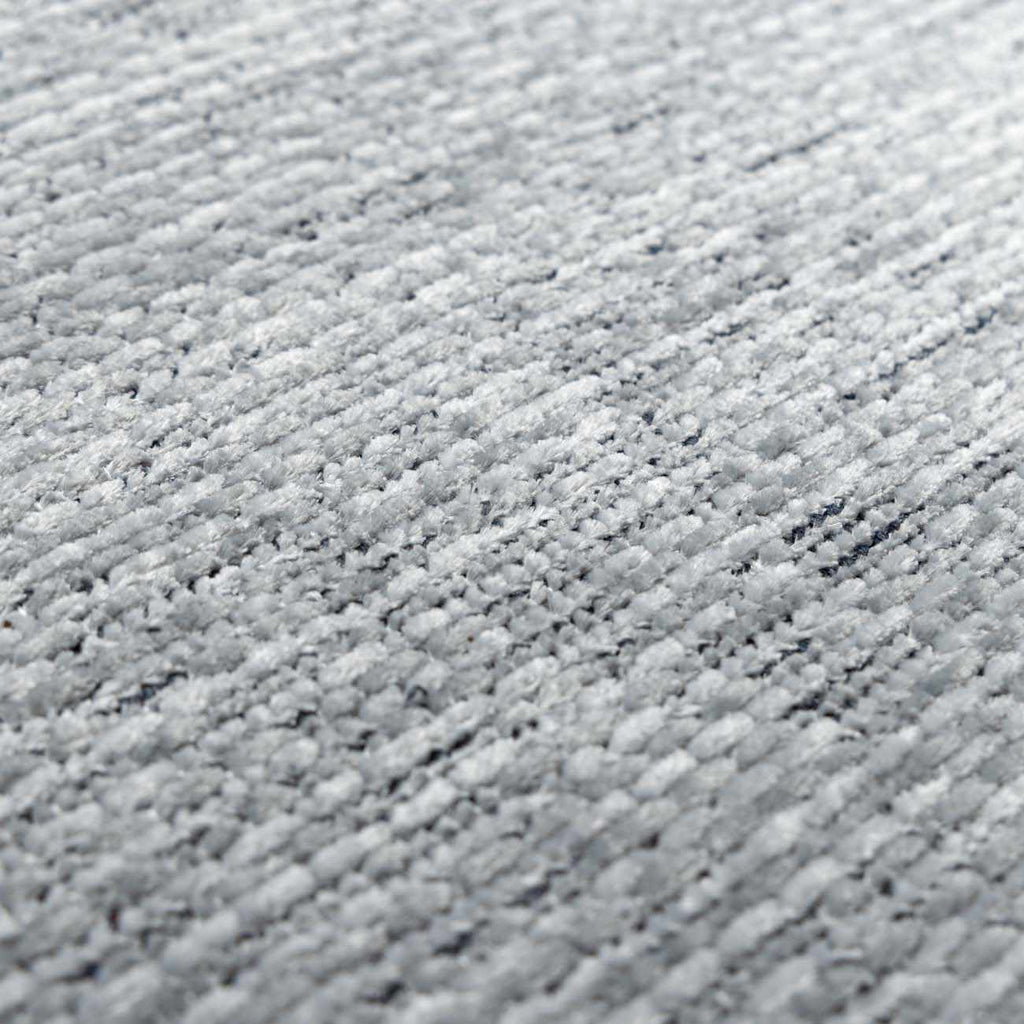 Isako Blue & Gray Solid Washable Area Rug - Clearance