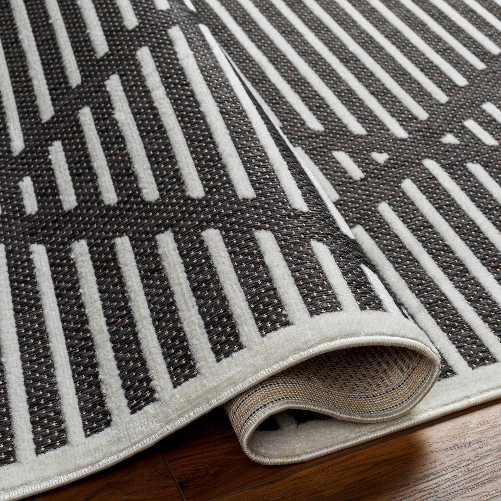 Anah 3D Black Outdoor Rug