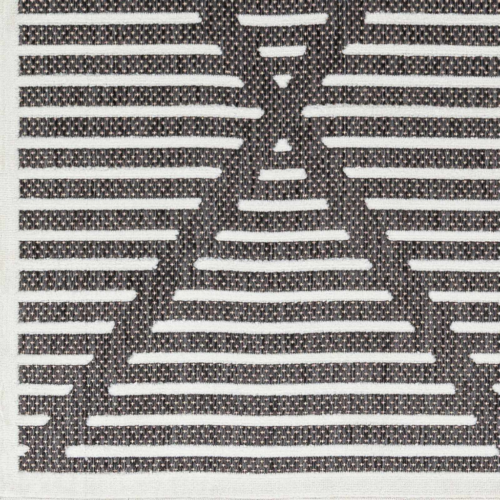 Anah 3D Black Outdoor Rug
