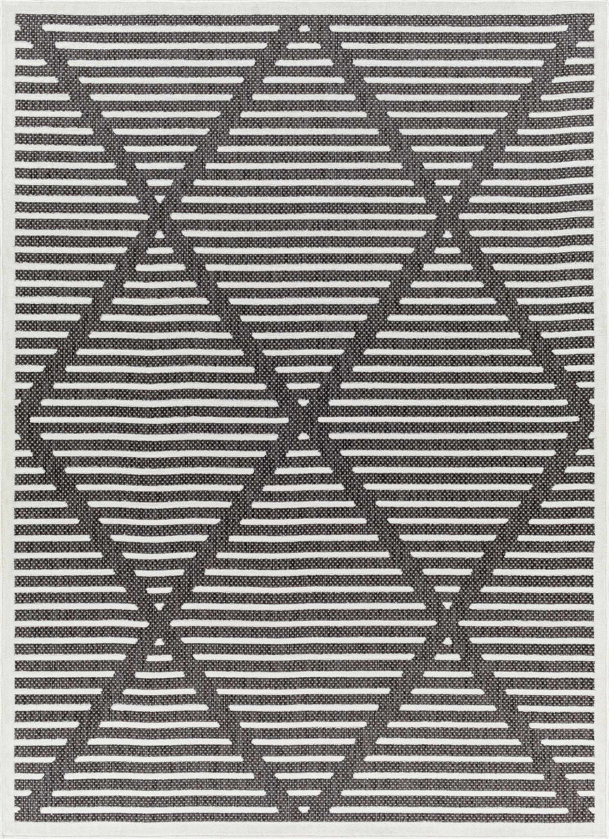 Anah 3D Black Outdoor Rug
