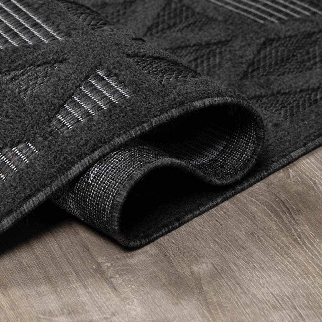 Nuri Black Outdoor Rug - Clearance