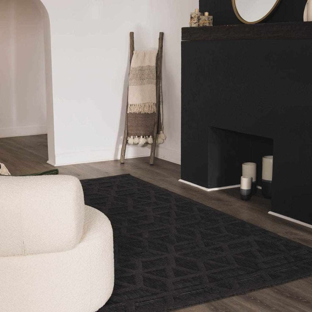 Nuri Black Outdoor Rug - Clearance
