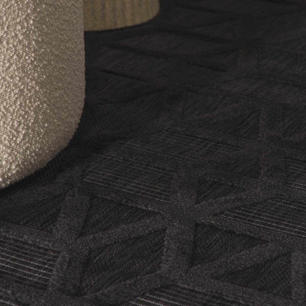 Nuri Black Outdoor Rug - Clearance