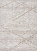 Baqer Bone & Tan Textured Performance Outdoor Rug - Clearance