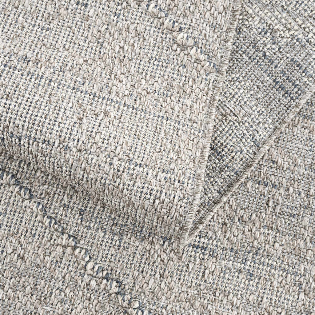 Baqer Taupe & Gray Textured Performance Outdoor Rug - Clearance