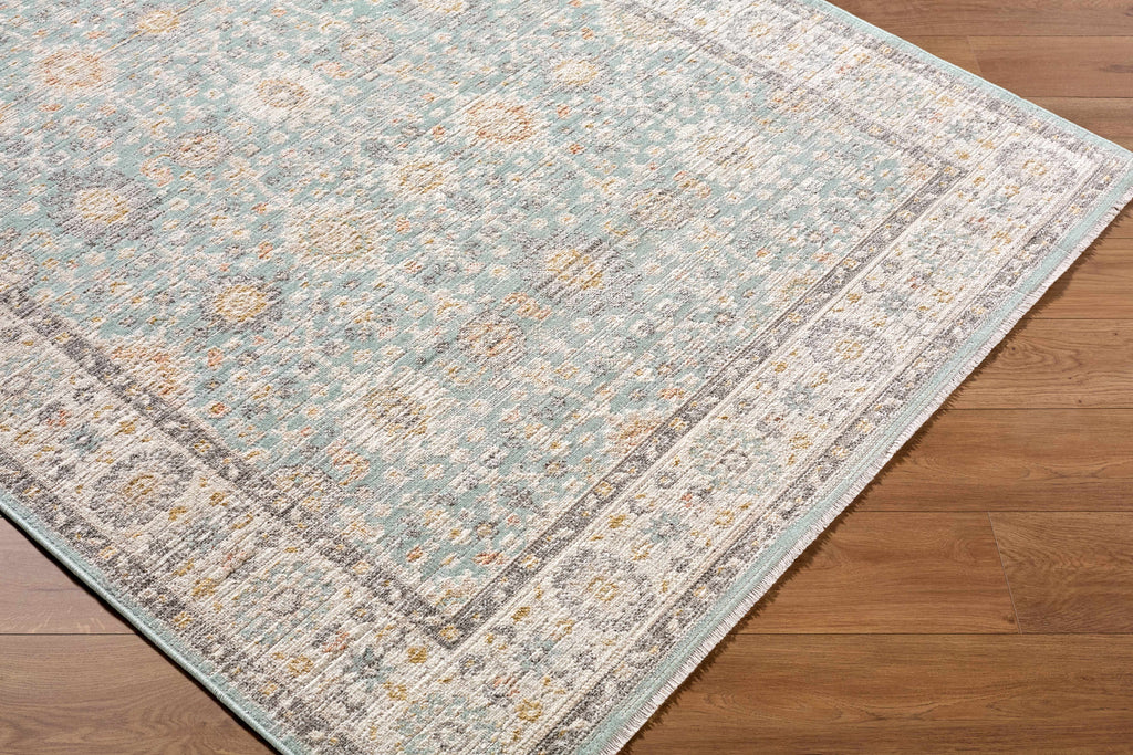 Adilet Blue Washable Area Rug