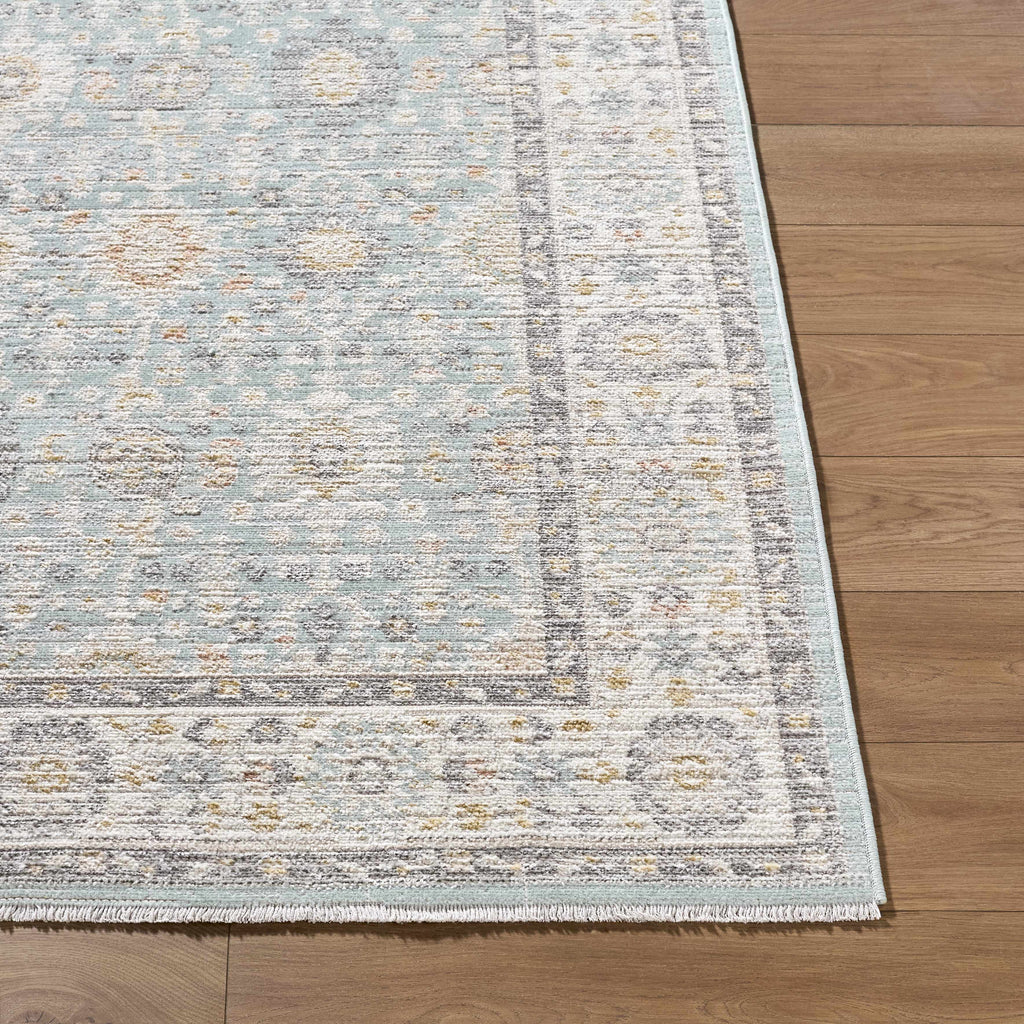 Adilet Blue Washable Area Rug