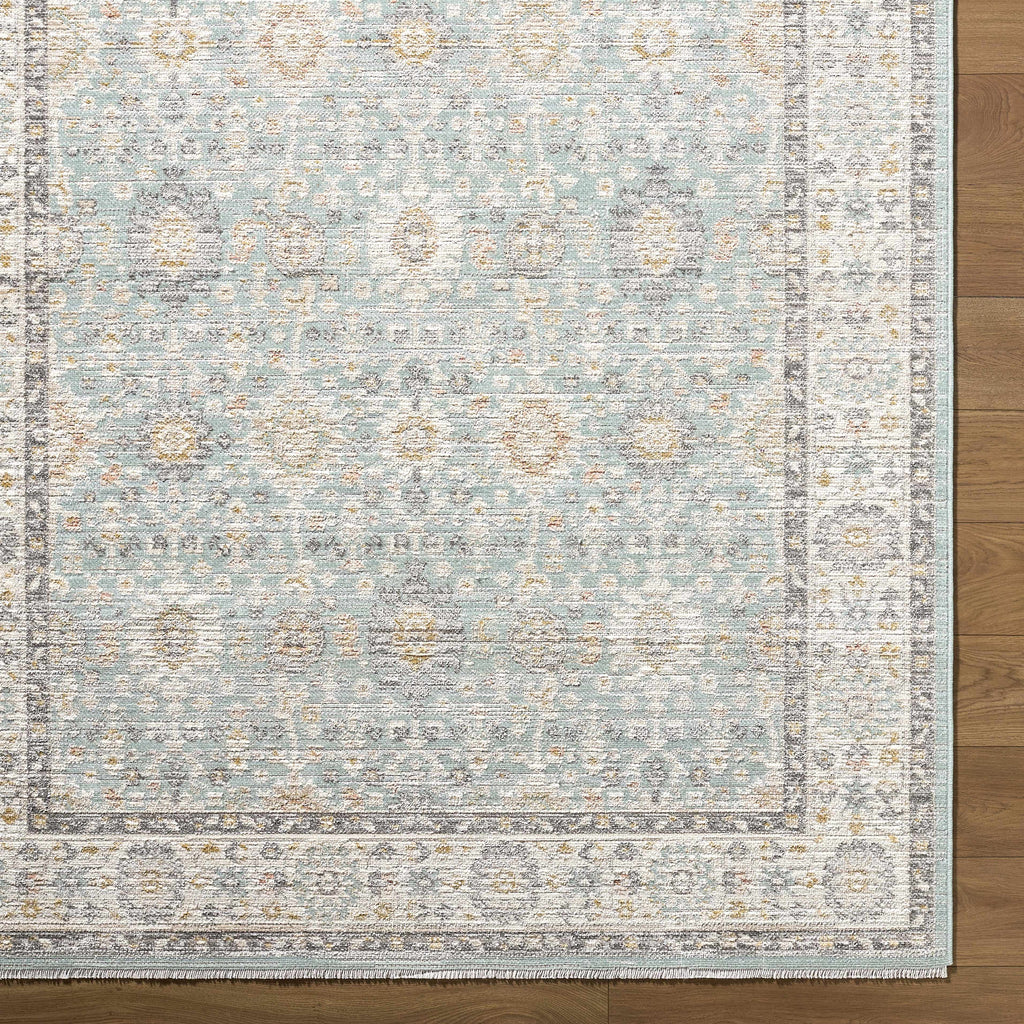 Adilet Blue Washable Area Rug