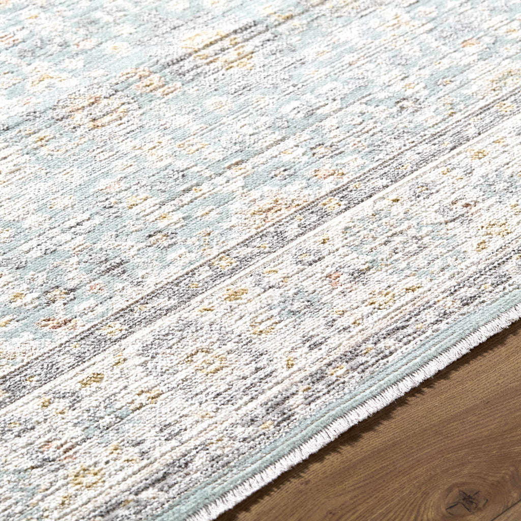 Adilet Blue Washable Area Rug