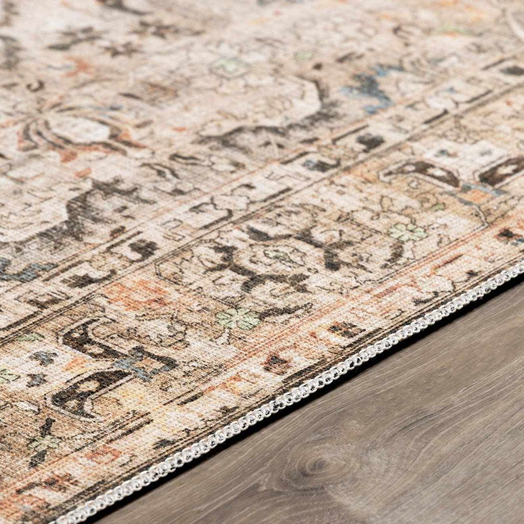 Standon Vintage Flat Pile Washable Rug