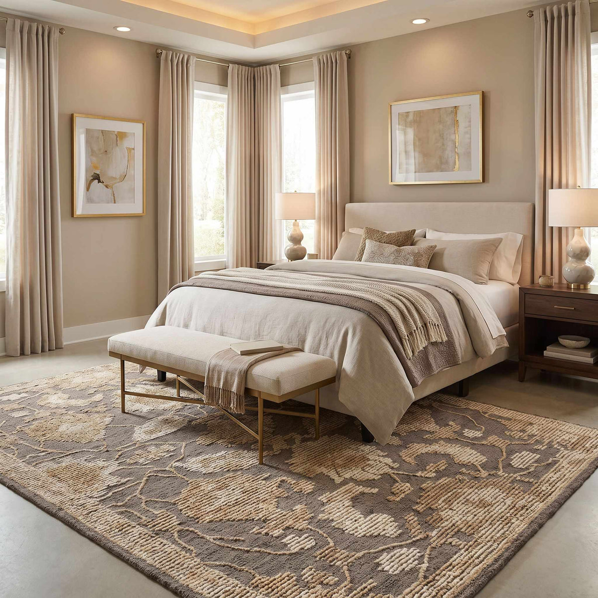 Lehana Traditional Handmade Area Rug