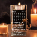 A Piece Of My Heart - Personalized Engraved Crystal Candle Holder
