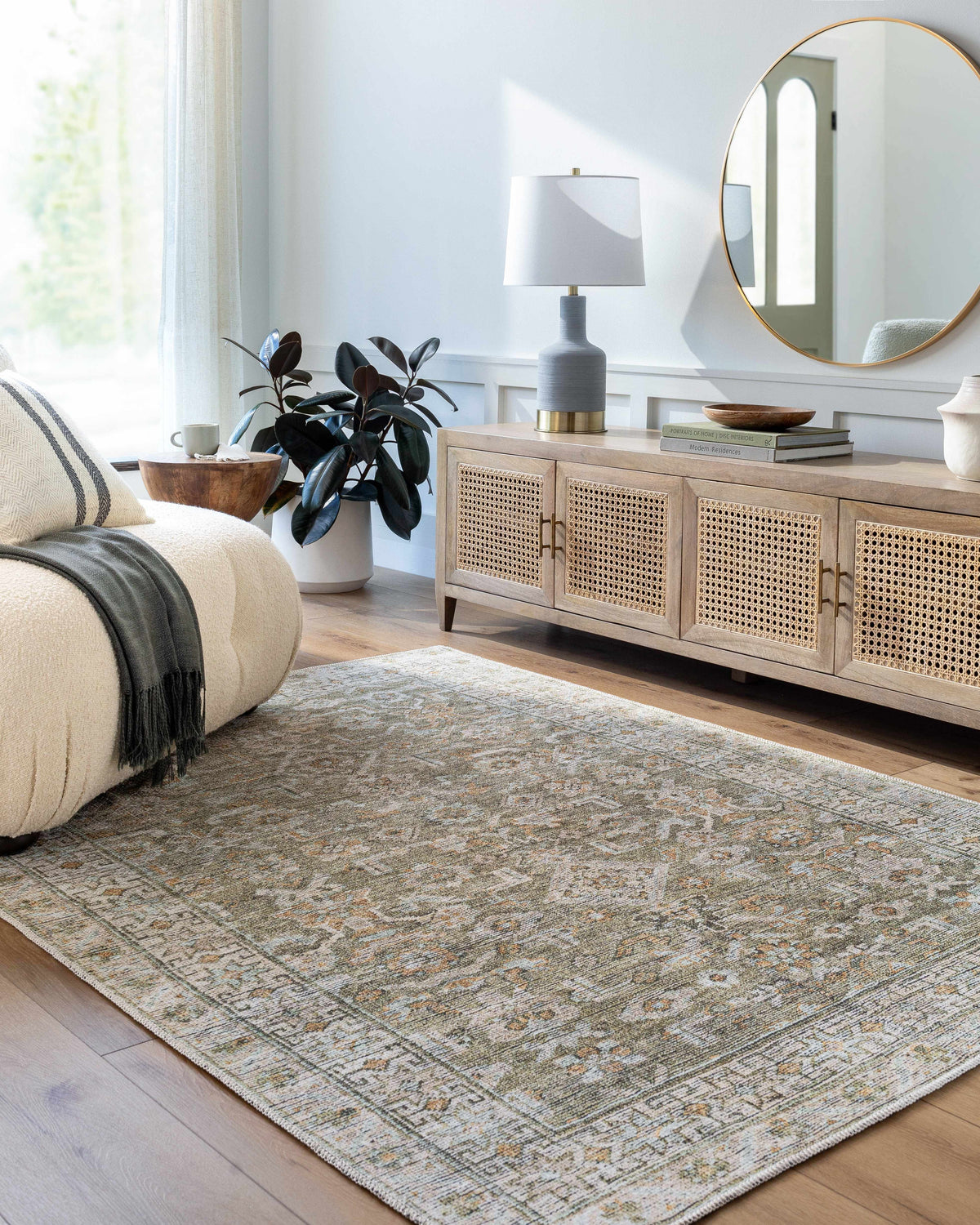 Darling Machine Woven Becki Owens x LIVABLISS BODA-2301 Washable Area Rug