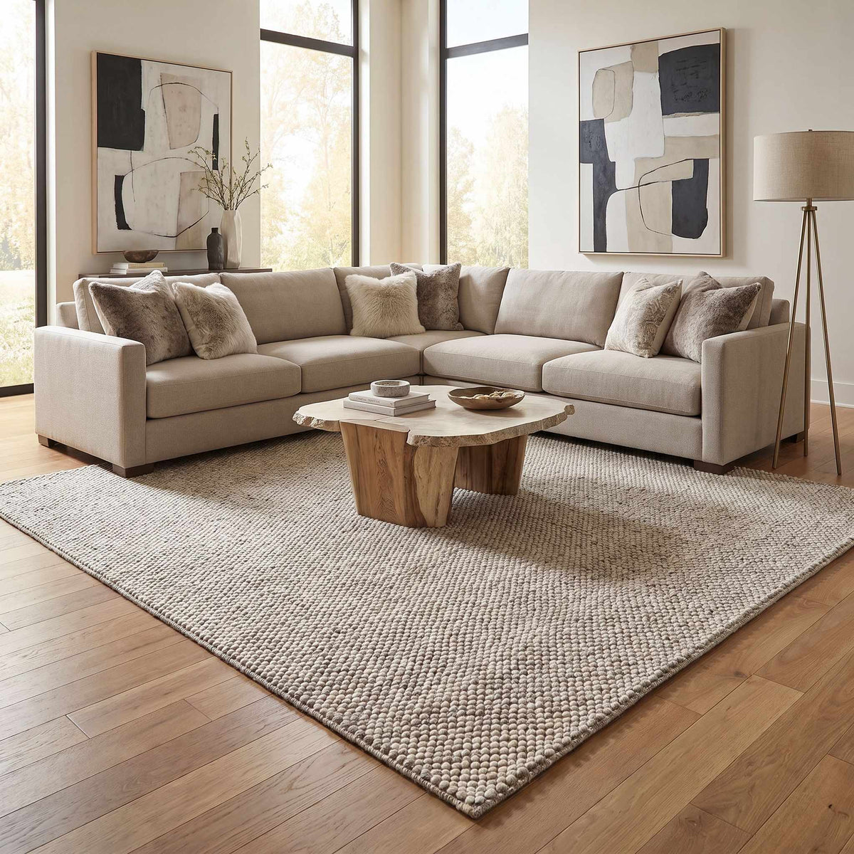 Shuangyang Modern Minimalist Handmade Area Rug
