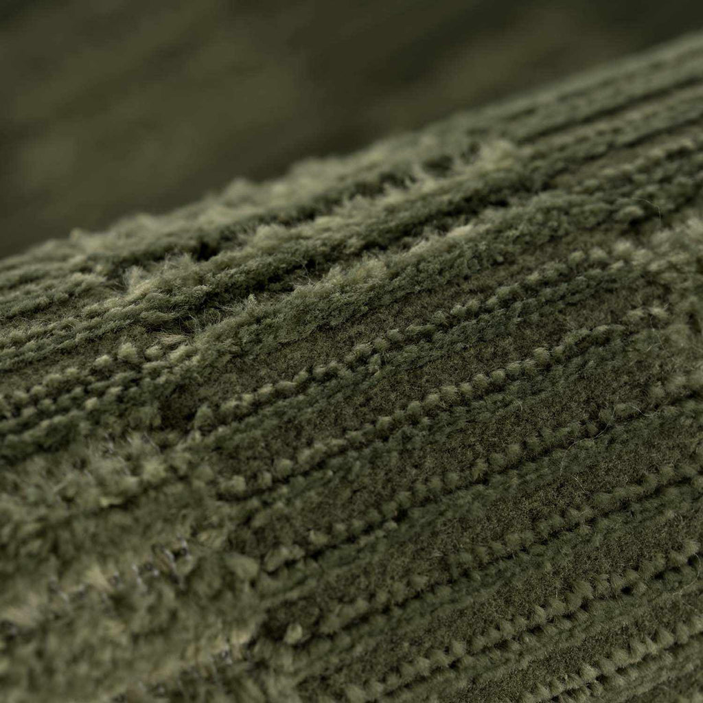 Truls 3D Checkered Washable Rug - Green