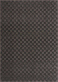Truls 3D Checkered Washable Rug - Black