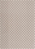 Truls 3D Checkered Washable Rug - Biscotti