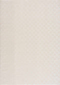 Truls 3D Checkered Washable Rug - Bone