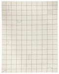 Tieve Black & White Grid Wool Rug - Clearance