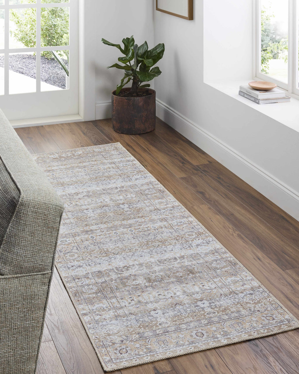 Tywin Vintage Flat Pile Washable Rug