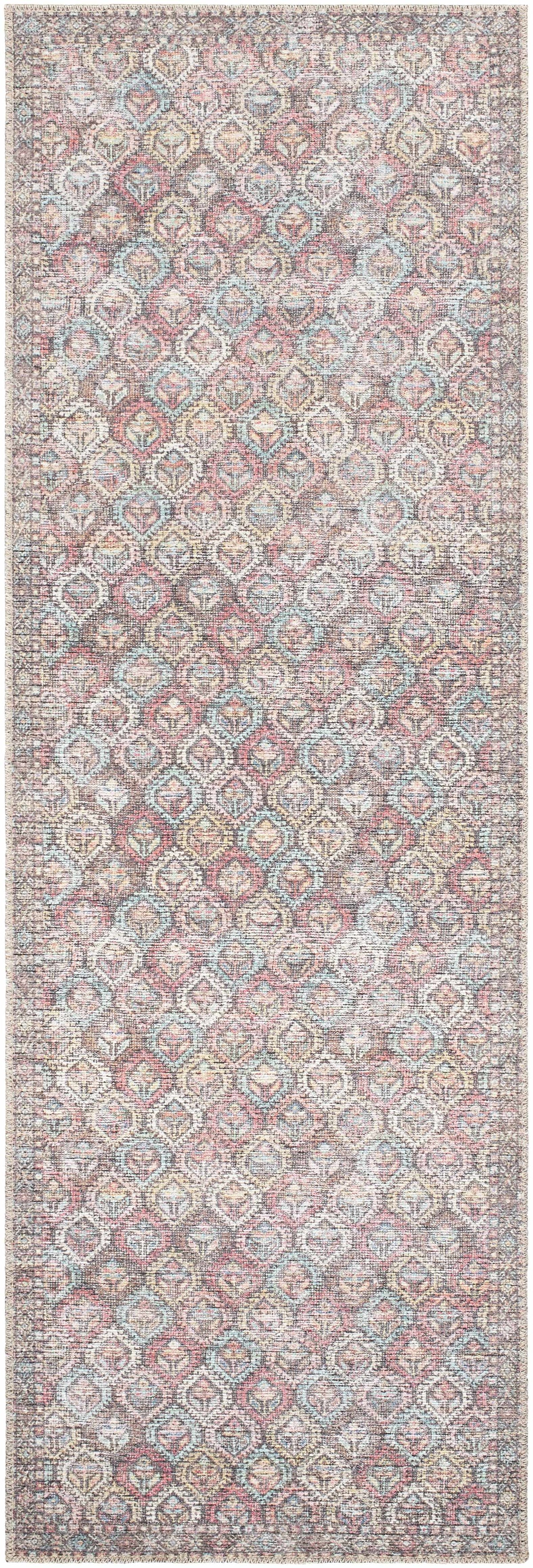 Telma Red Washable Area Rug
